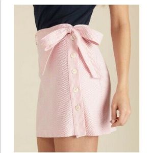 Vineyard Vines Pink Seersucker Skirt size 10